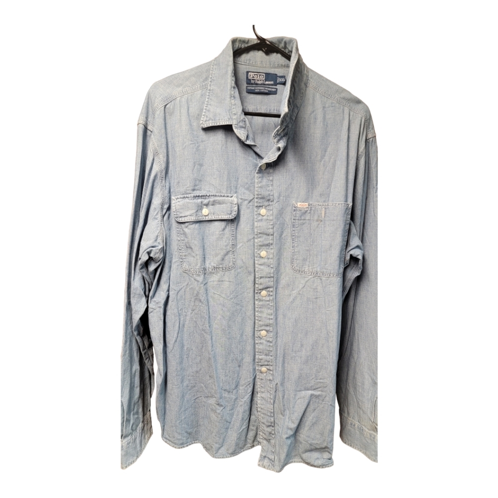 Polo Long sleeved button down shirr